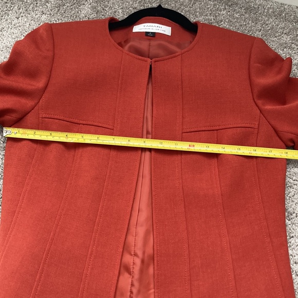 Tahari brown/ orange blazer - Picture 10 of 16